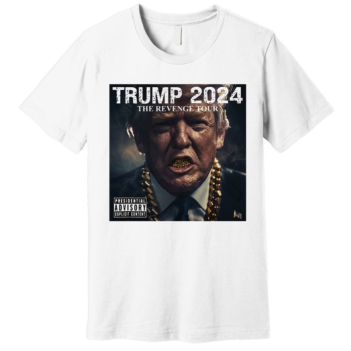 Donald Trump Album Cover Ultra Maga Trump Revenge 2024 Premium T-Shirt