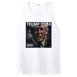 Donald Trump Album Cover Ultra Maga Trump Revenge 2024 PosiCharge Competitor Tank