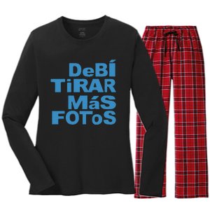 Debi Tirar Album Mas Fotos Dtmf For Music Lover Fans Women's Long Sleeve Flannel Pajama Set 