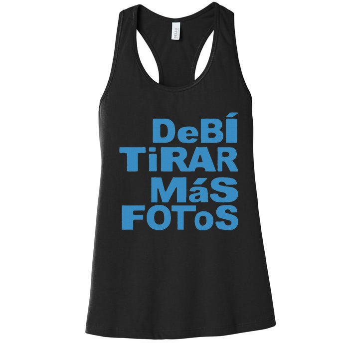 Debi Tirar Album Mas Fotos Dtmf For Music Lover Fans Women's Racerback Tank