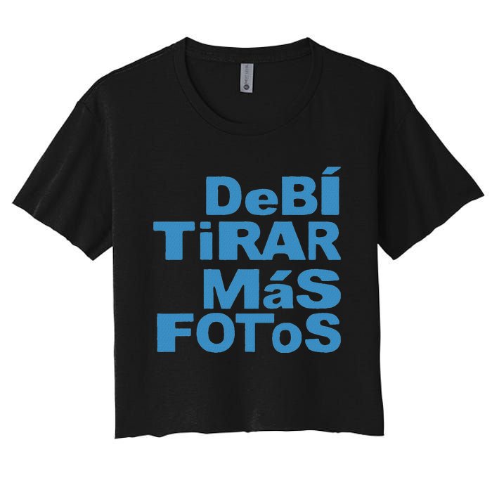 Debi Tirar Album Mas Fotos Dtmf For Music Lover Fans Women's Crop Top Tee