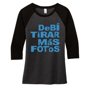 Debi Tirar Album Mas Fotos Dtmf For Music Lover Fans Women's Tri-Blend 3/4-Sleeve Raglan Shirt