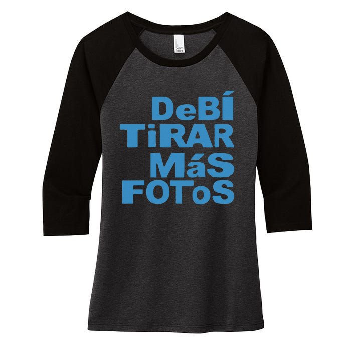 Debi Tirar Album Mas Fotos Dtmf For Music Lover Fans Women's Tri-Blend 3/4-Sleeve Raglan Shirt