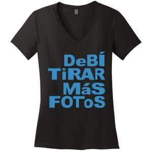 Debi Tirar Album Mas Fotos Dtmf For Music Lover Fans Women's V-Neck T-Shirt