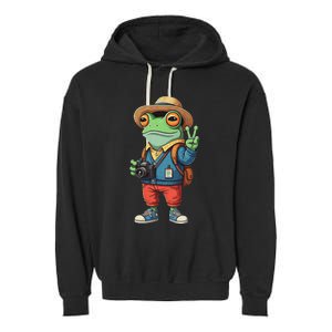 Debi Tirar Album Mas Fotos Frog For Music Lover Fans Garment-Dyed Fleece Hoodie