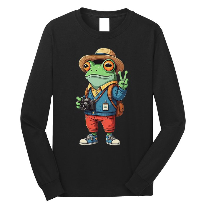 Debi Tirar Album Mas Fotos Frog For Music Lover Fans Long Sleeve Shirt