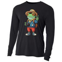 Debi Tirar Album Mas Fotos Frog For Music Lover Fans Cooling Performance Long Sleeve Crew