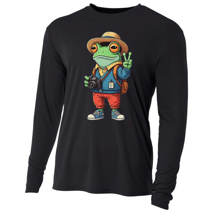 Debi Tirar Album Mas Fotos Frog For Music Lover Fans Cooling Performance Long Sleeve Crew