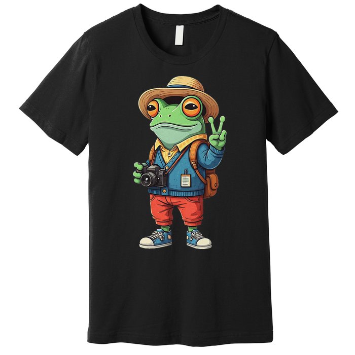 Debi Tirar Album Mas Fotos Frog For Music Lover Fans Premium T-Shirt