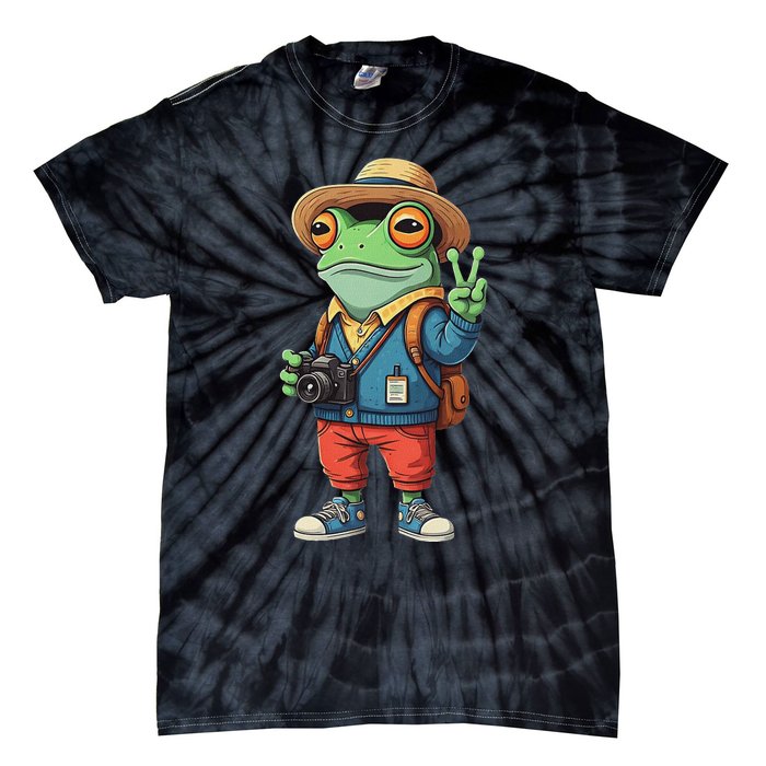 Debi Tirar Album Mas Fotos Frog For Music Lover Fans Tie-Dye T-Shirt