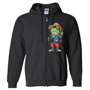 Debi Tirar Album Mas Fotos Frog For Music Lover Fans Full Zip Hoodie