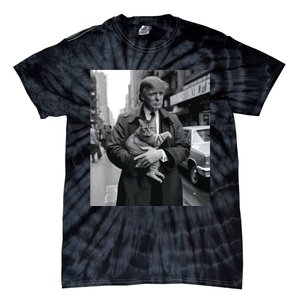 Donald Trump And Cat In Nyc Tie-Dye T-Shirt