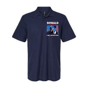 Donald Trump Assassination I Will Never Stop Softstyle Adult Sport Polo