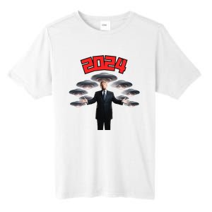 Donald Trump Aliens UFO UAP Funny 2024 Election USA American Tall Fusion ChromaSoft Performance T-Shirt