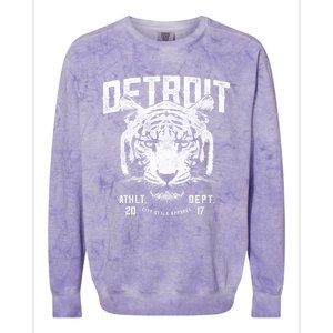 Detroit Tiger Athletic Department Apparel For Men Women Gift Colorblast Crewneck Sweatshirt