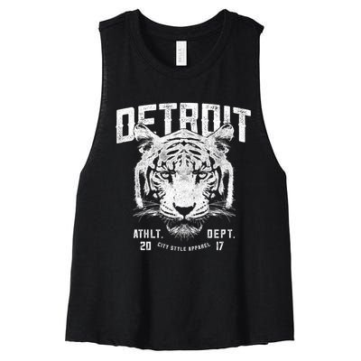 Detroit Tiger Athletic Department Apparel For Men Women Gift Women's Racerback Cropped Tank