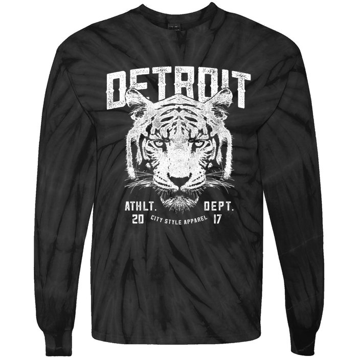 Detroit Tiger Athletic Department Apparel For Men Women Gift Tie-Dye Long Sleeve Shirt