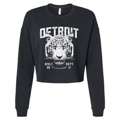 Detroit Tiger Athletic Department Apparel For Men Women Gift Cropped Pullover Crew