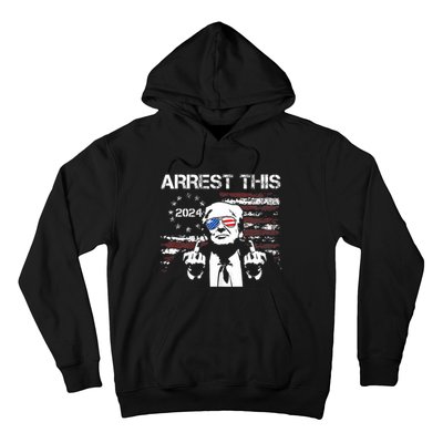 Donald Trump Arrest This Fingers 2024 Election Pro Trump Hoodie