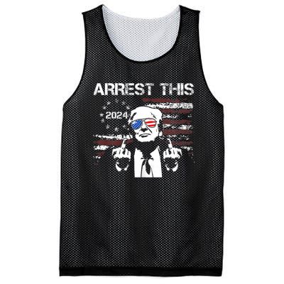 Donald Trump Arrest This Fingers 2024 Election Pro Trump Mesh Reversible Basketball Jersey Tank