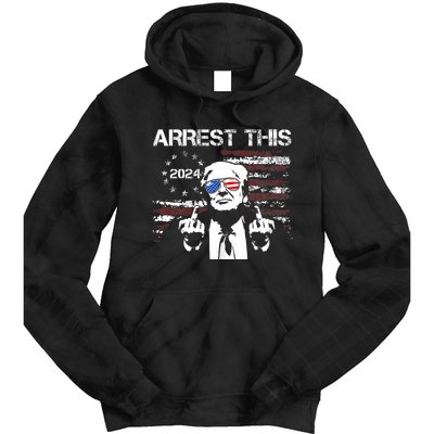 Donald Trump Arrest This Fingers 2024 Election Pro Trump Tie Dye Hoodie