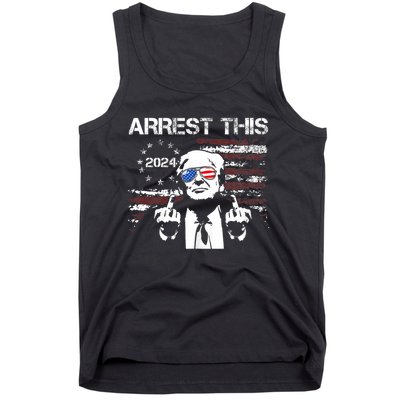 Donald Trump Arrest This Fingers 2024 Election Pro Trump Tank Top