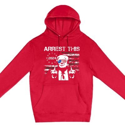 Donald Trump Arrest This Fingers 2024 Election Pro Trump Premium Pullover Hoodie