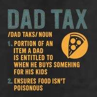 Dad Tax: A Fun Take on Fatherhood 7 Panel Mesh Trucker Snapback Hat