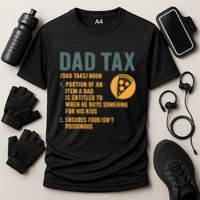 Dad Tax: A Fun Take on Fatherhood Cooling Performance Crew T-Shirt