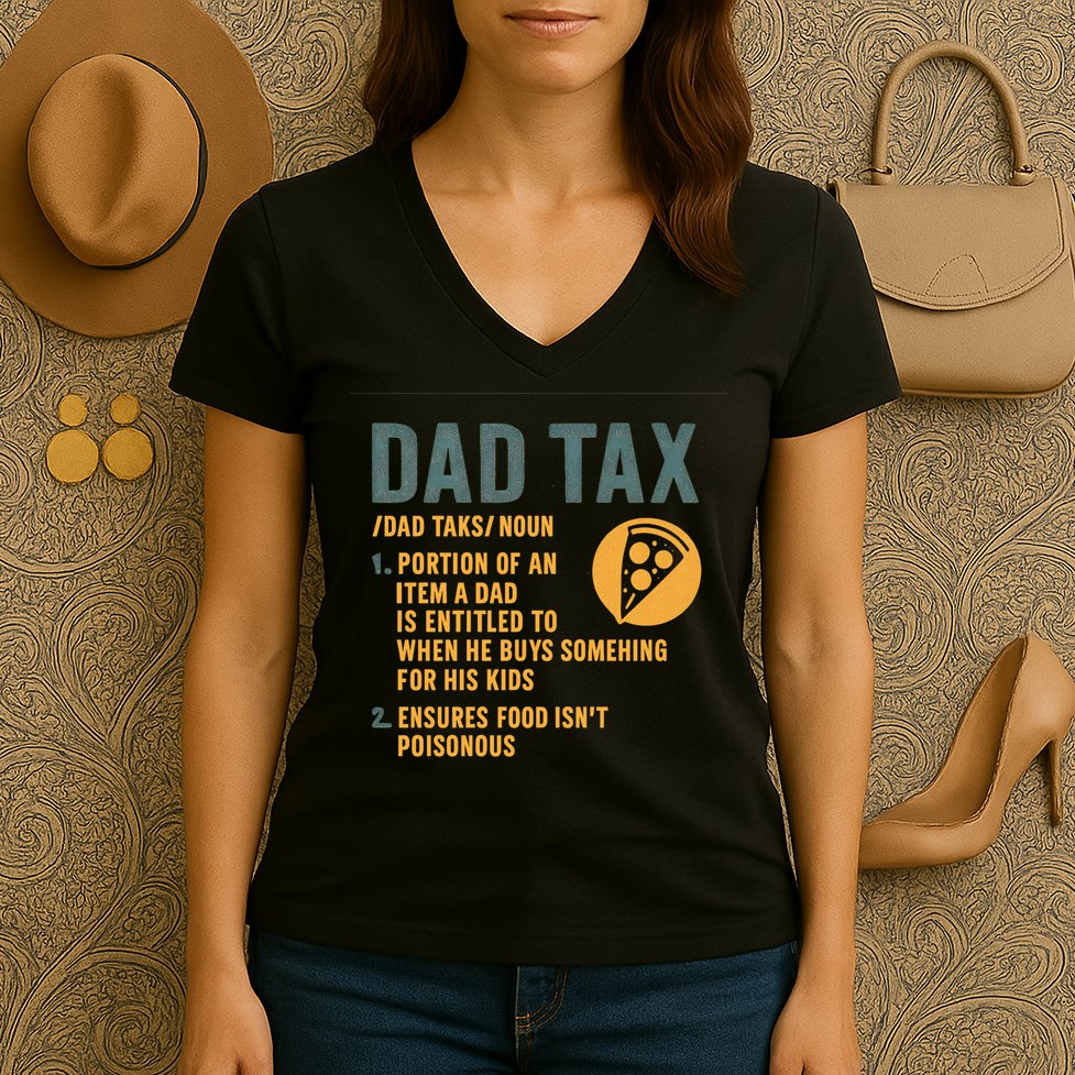 Dad Tax: A Fun Take on Fatherhood Women's V-Neck T-Shirt