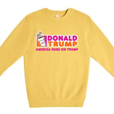 Donald Trump America Runs On Trump Premium Crewneck Sweatshirt