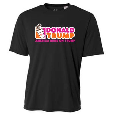 Donald Trump America Runs On Trump Cooling Performance Crew T-Shirt