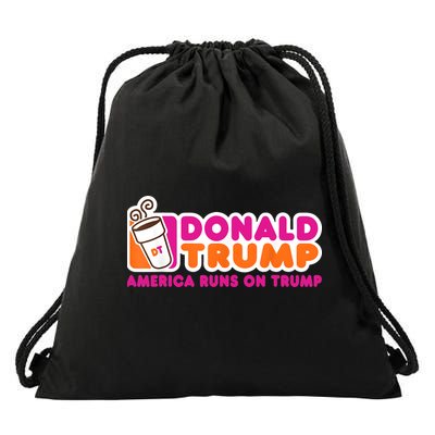 Donald Trump America Runs On Trump Drawstring Bag