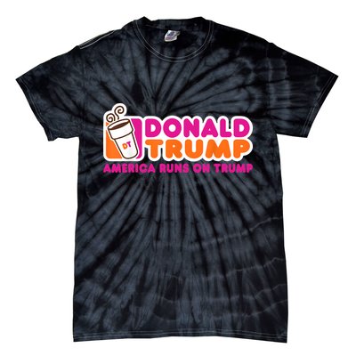 Donald Trump America Runs On Trump Tie-Dye T-Shirt