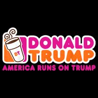 Donald Trump America Runs On Trump Women's V-Neck T-Shirt