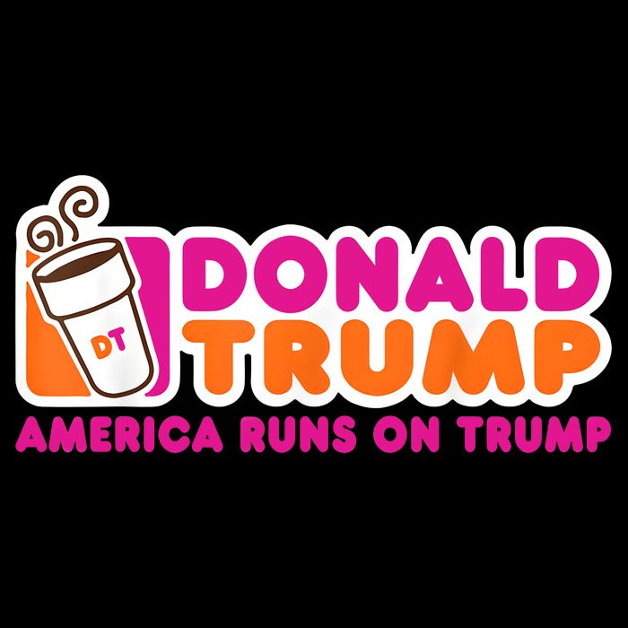 Donald Trump America Runs On Trump Women's V-Neck T-Shirt