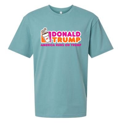 Donald Trump America Runs On Trump Sueded Cloud Jersey T-Shirt