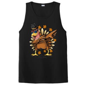 Dabbing Turkey Awesome Thanksgiving Day Funny Cute Holiday Cool Gift PosiCharge Competitor Tank