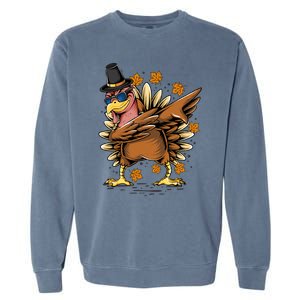 Dabbing Turkey Awesome Thanksgiving Day Funny Cute Holiday Cool Gift Garment-Dyed Sweatshirt