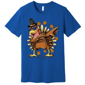 Dabbing Turkey Awesome Thanksgiving Day Funny Cute Holiday Cool Gift Premium T-Shirt