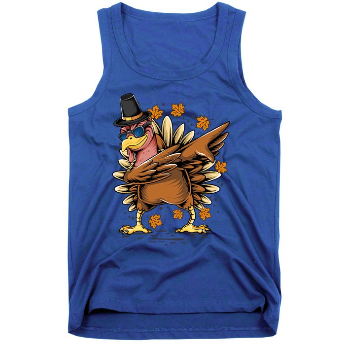 Dabbing Turkey Awesome Thanksgiving Day Funny Cute Holiday Cool Gift Tank Top