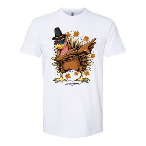 Dabbing Turkey Awesome Thanksgiving Day Funny Cute Holiday Cool Gift Softstyle CVC T-Shirt