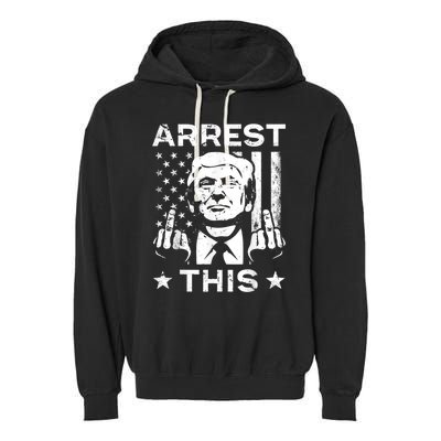 Donald Trump Arrest This Fingers 2024 Election Garment-Dyed Fleece Hoodie