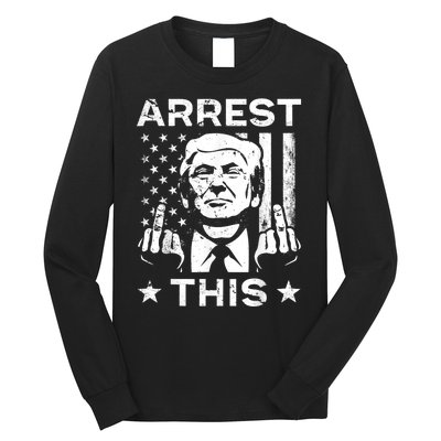 Donald Trump Arrest This Fingers 2024 Election Long Sleeve Shirt