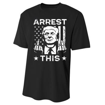 Donald Trump Arrest This Fingers 2024 Election Performance Sprint T-Shirt