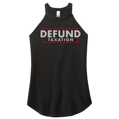 Defund Taxation Anti Government Anti Irs Taxes Women’s Perfect Tri Rocker Tank