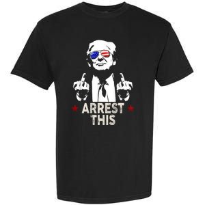 Donald Trump Arrest This Funny 2024 Election Garment-Dyed Heavyweight T-Shirt