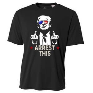 Donald Trump Arrest This Funny 2024 Election Cooling Performance Crew T-Shirt