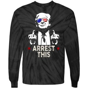 Donald Trump Arrest This Funny 2024 Election Tie-Dye Long Sleeve Shirt