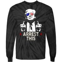 Donald Trump Arrest This Funny 2024 Election Tie-Dye Long Sleeve Shirt